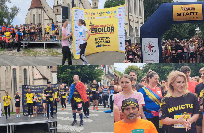  Peste 1500 de alergători amatori și profesioniști s-au întrecut astăzi la ediția a III-a a Semimaratonului Eroilor Invictus de la Bistrița