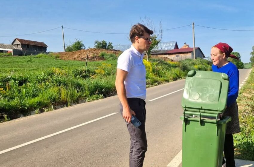  Miercuri 14 mai 2015, se colectează Pubela Verde în Bistrița și localitățile componente. FOTO