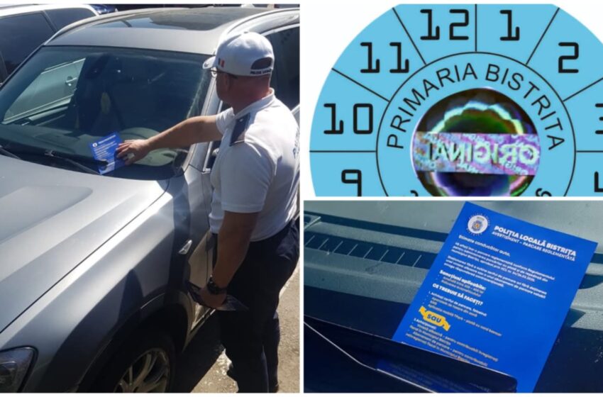  Informare privind parcările din municipiu a Poliției Locale Bistrița. FOTO