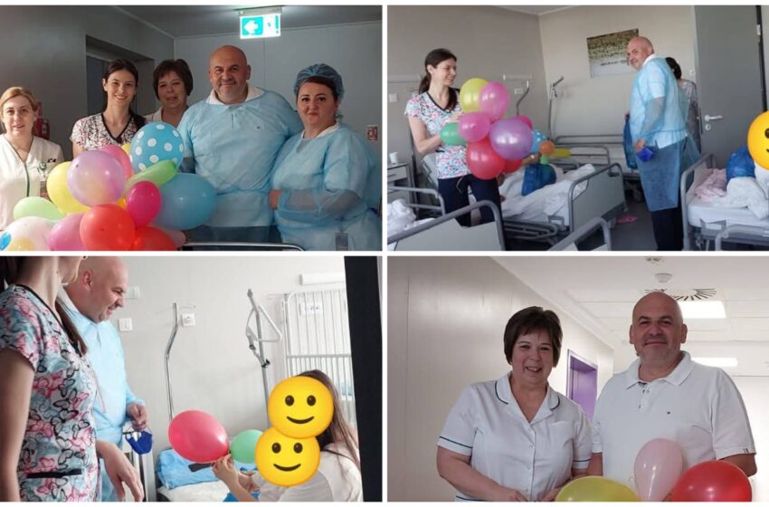  Daruri, baloane colorate, zâmbete și încurajați pentru copii internați la secția Pediatrie de la SCJU Bistrița. FOTO