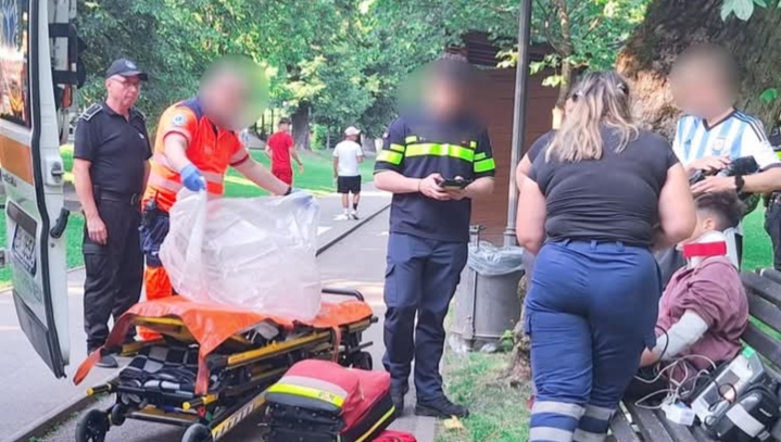  Un copil a fost rănit după ce a căzut de pe o trotinetă în Parcul Municipal din Bistrița