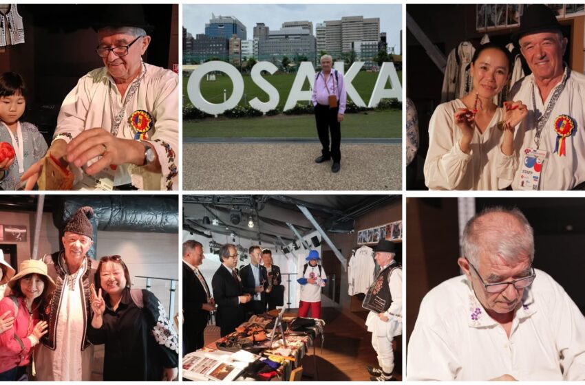 Meșterul popular LEON BURBULEA din Tureac reprezintă arta tradițională din județul Bistrița-Năsăud și din România la Expoziția Mondială din Osaka – Japonia, ediția 2025. FOTO