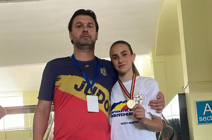  Roxana Harpa de la Drumarul Bistrița este Campioană Națională Under 16 la Judo. FOTO