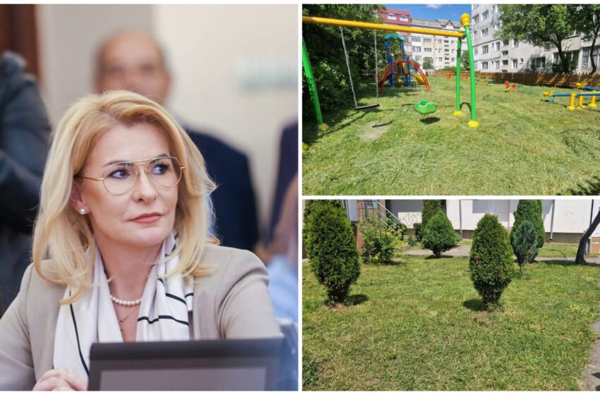  Ștefania Stere: Au continuat intens lucrările de cosire a ierbii în mai multe zone ale orașului. FOTO