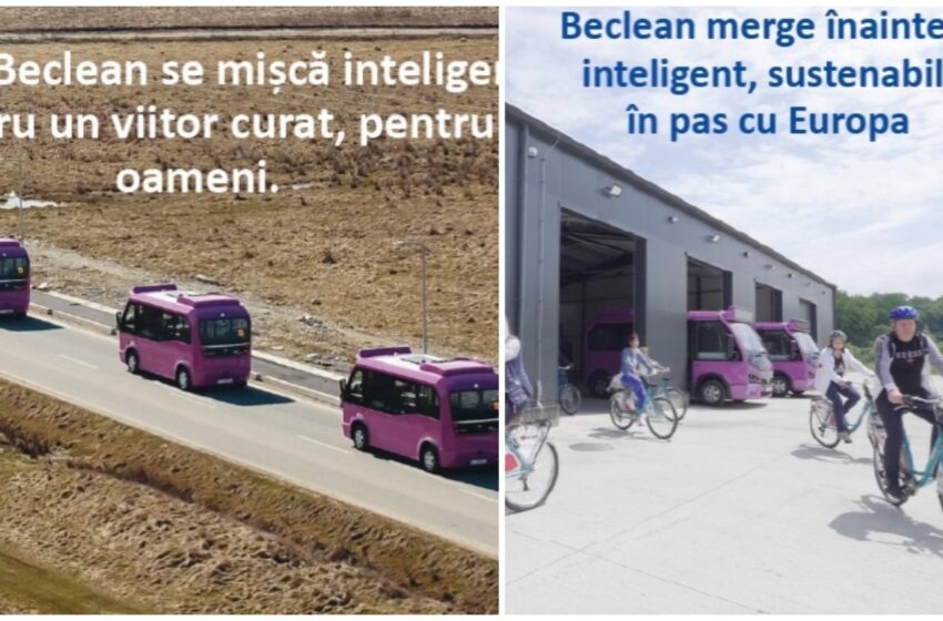  Beclean #Inteligent! Străzi modernizate, trotuare, piste de biciclete, transport public și sistem de închiriat biciclete. FOTO