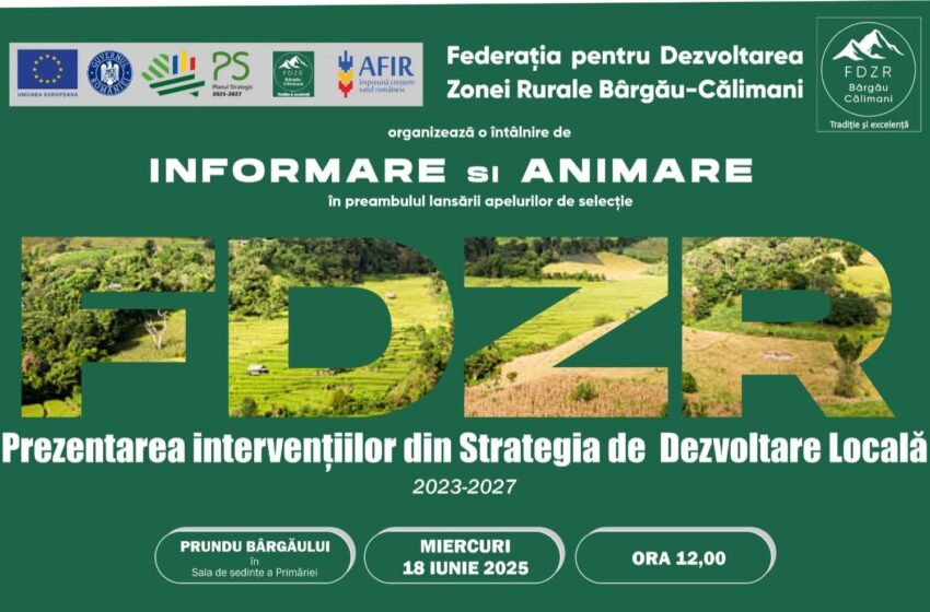  Strategia de Dezvoltare Locală 2023-2027, prezentată cetățenilor din Prundu Bârgăului