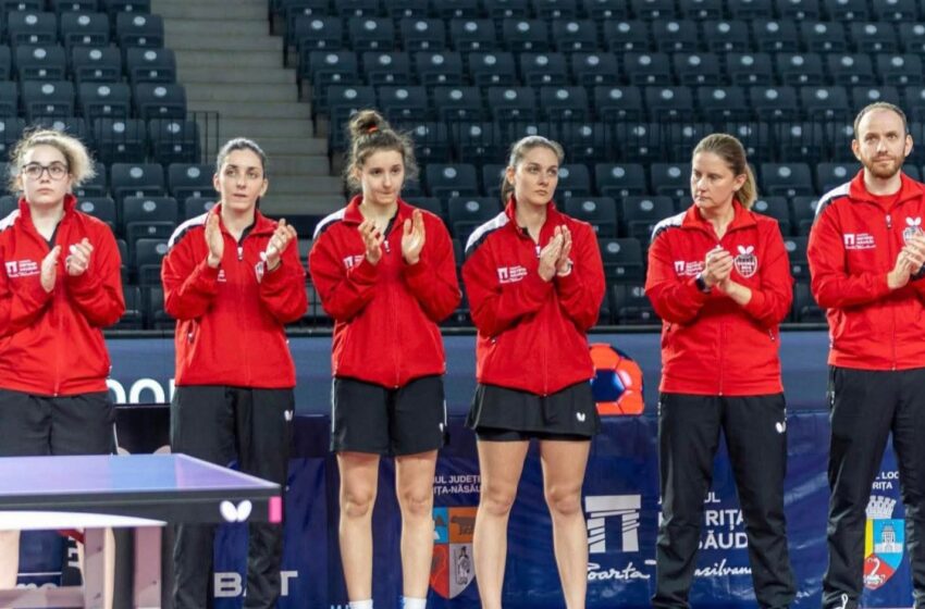  Medalie de bronz pentru echipa feminină de tenis de masă a Gloriei Bistrița