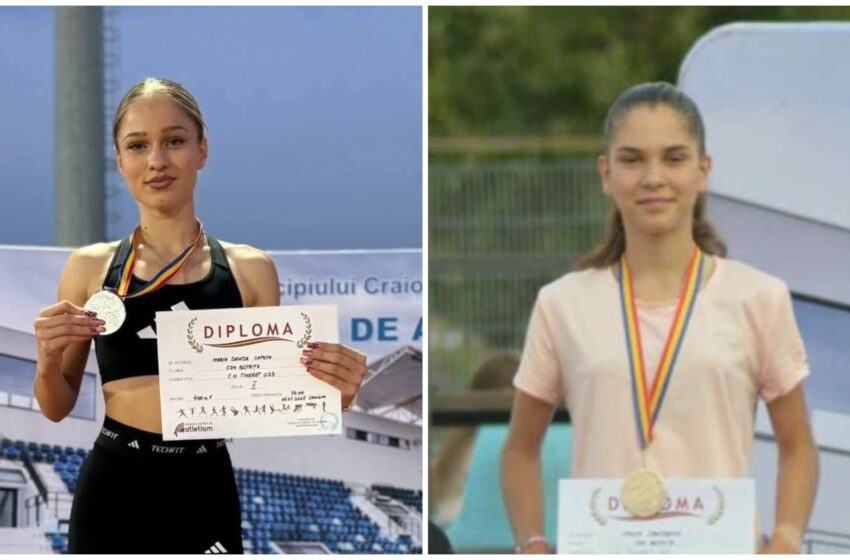  Atletism: Maria Capotă și Lenuța Constantin, Vicecampioane Naționale de Tineret