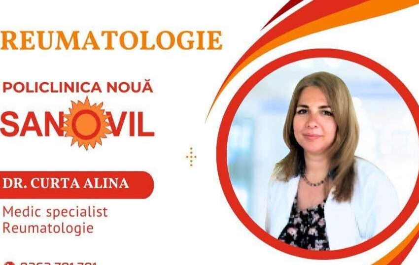  Dr.Curta Alina – Grija pentru articulațiile tale începe aici, la Policlinica Nouă Sanovil Bistrița