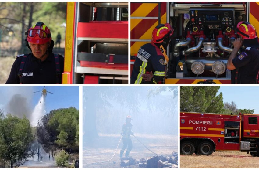  Trei pompieri bistrițeni la o intervenție de amploare în Franța. FOTO