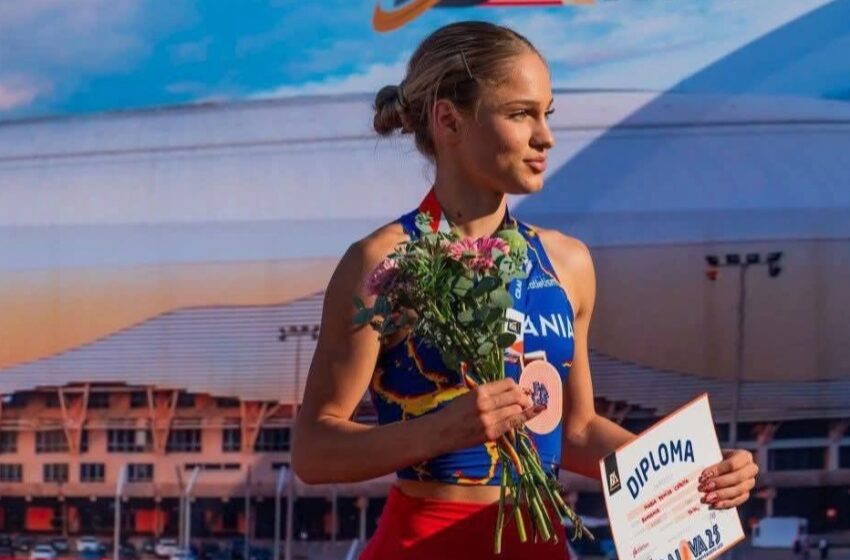  Felicitări! Maria Denisa Capotă a luat medalia de bronz la Campionatele Balcanice de Atletism UNDER 20. FOTO