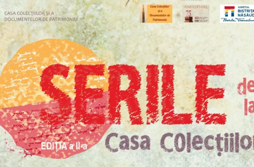  Serile de la Casa Colecţiilor, Ediţia a II-a, în perioada 19-20 iulie 2025, la Biblioteca Județeană „George Coșbuc”