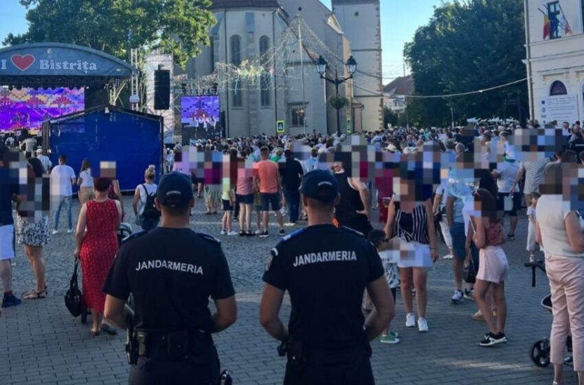  Jandarmii în mijlocul bistrițenilor pe perioada sărbătoririi Zilelor Municipiului Bistrița