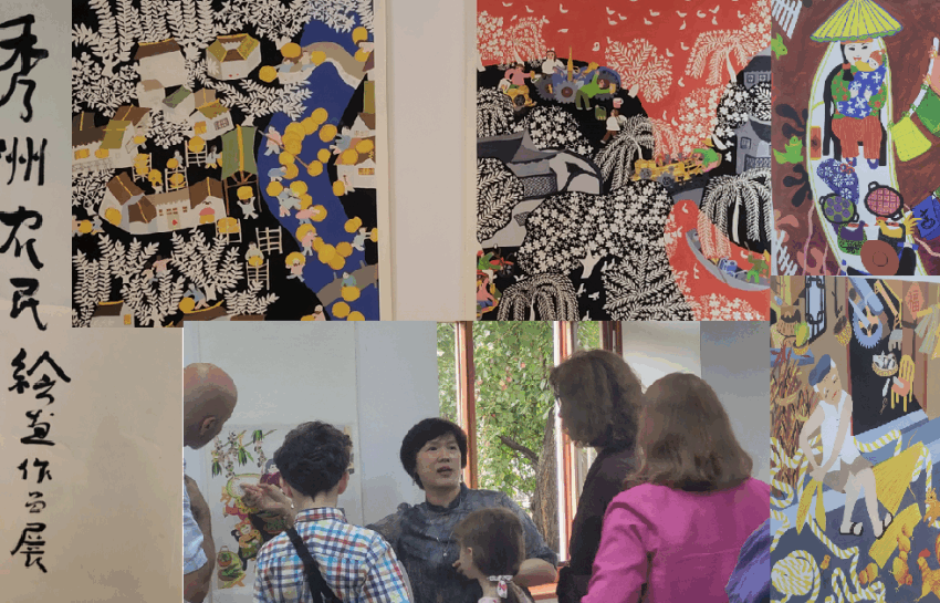  ZILELE BISTRIȚEI: Deschiderea expoziției de artă chineză contemporană -FENOMENUL XIUZHOU. Cui Xinbai a recitat o poezie în chineză despre lacul Colibița (VIDEO)