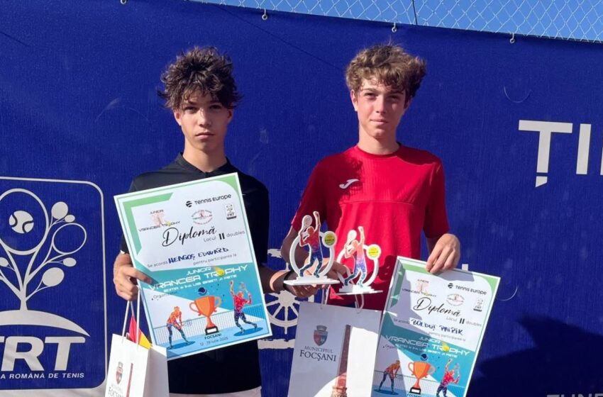  Bistrițeanul Edward NEAGOȘ – vicecampion la Tennis Europe U16. FOTO
