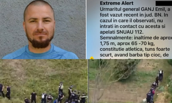  Ziua a 17-a: „Omul invizibil” Emil Gânj este căutat acum și în județul Cluj cu forțe impresionante de polițiști, jandarmi și două elicoptere