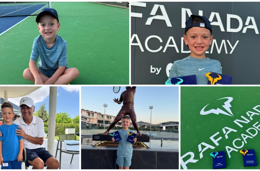  Micuțul tenismen bistrițean Noah DEAK – o săptămână minunata la Academia Rafa Nadal! FOTO