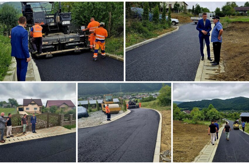  Năsăud: Străzile Nicolae Drăgan și Emil Rebreanu au un strat de covor asfaltic nou