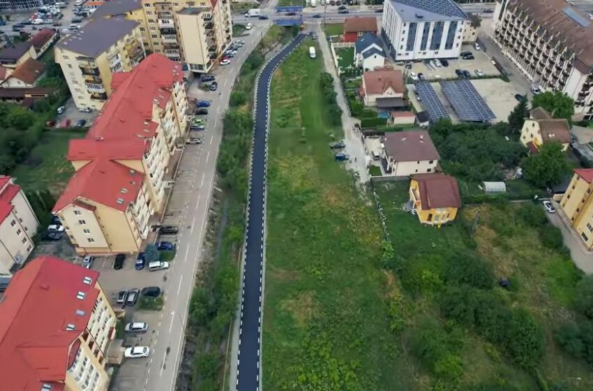  Strada Cascadei, a 10-a strada asfaltată de Primăria Bistrița în programul de modernizare