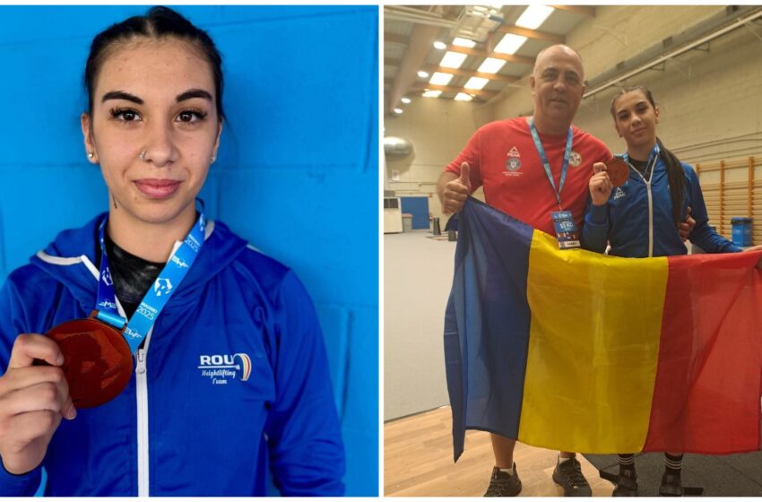  Adelina LORINȚ de la CSM Bistrița, medalie de bronz la Campionatele Europene de Juniori  U17 de la Madrid! FOTO