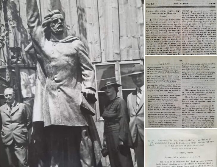  ISTORIE POLITICĂ- Astăzi e Ziua Imnului Național: Cum a apărut statuia poetului Andrei Mureșanu în Piața Centrală din Bistrița?
