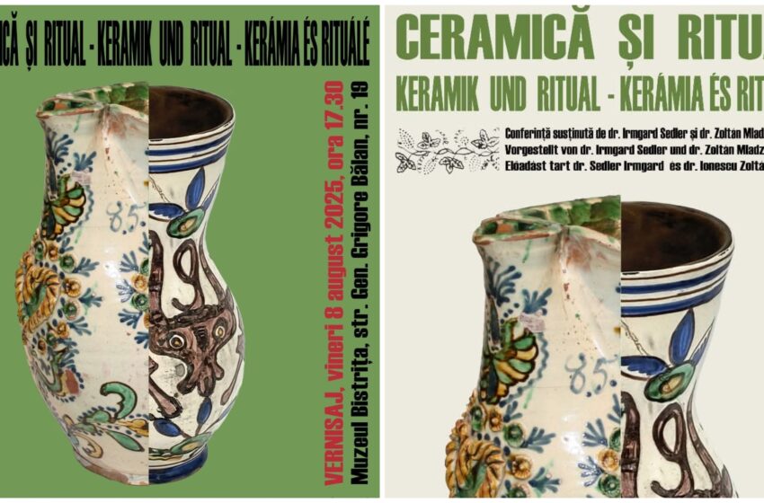  Conferința „Ceramică și Ritual”, vineri, 8 august, la Muzeul Județean