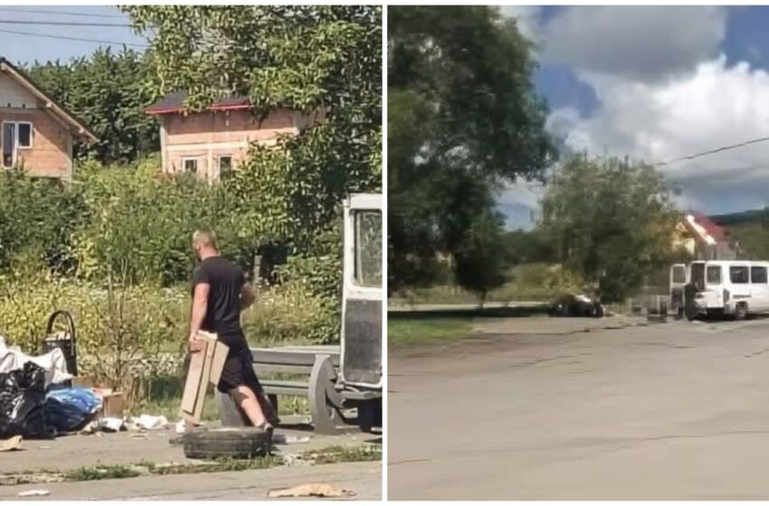  Un bărbat din Unirea și-a aruncat gunoiul menajer într-o parcare și s-a ales cu amendă de 3000 de lei