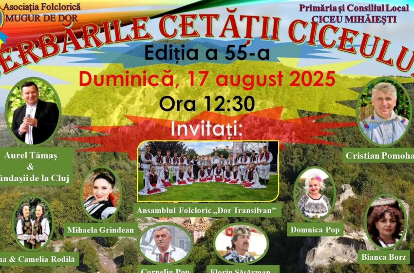 Serbările Cetății Ciceului – Tradiție și Suflet Românesc la  Ediția a 55-a
