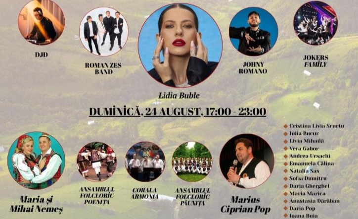  Marius Ciprian Pop, Lidia Buble, Maria și Mihai Nemeș, cântă la Zilele Orașului Sângeorz-Băi