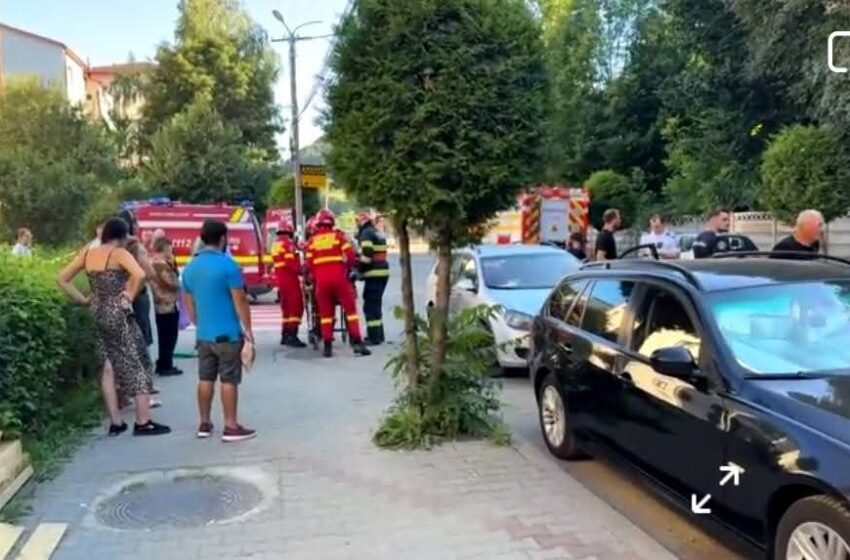  Accident rutier la Năsăud. O femeie a ajuns la spital