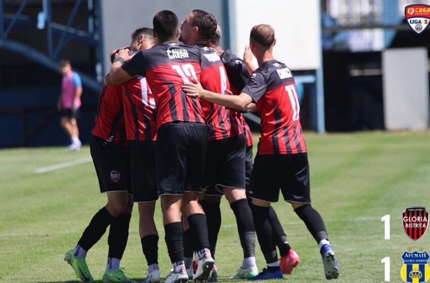  CRONICA DE FOTBAL: Un egal echitabil – Gloria Bistrița vs CS Afumați 1-1. Vezi ce au spus după meci Cristian Pustai și Vasile Neagu (VIDEO)