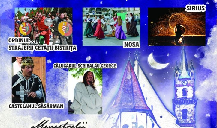  Cavaleri, domnițe, Ducu Bertzi și ”Scântei din folclor” – magie medievală în Cetatea Bistriței