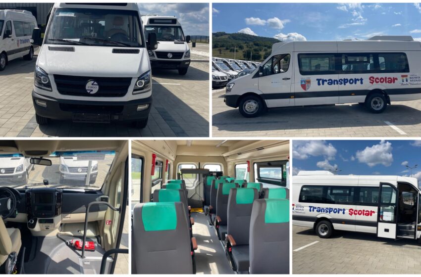  Comuna Budacu de Jos are de astăzi un microbuz electric nou pentru transportul școlar. FOTO