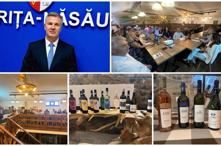  Subprefectul Stelian Dolha la întâlnire la Teaca cu viticulturii din Bistrița-Năsăud