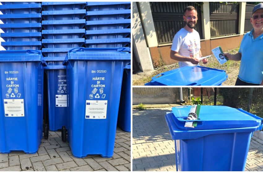  Distribuirea de pubele verzi continuă la Bistrița. Program 1-5 septembrie