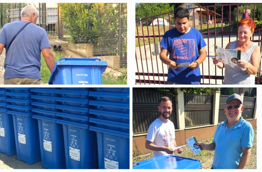 Continuă distribuirea gratuită a pubelei albastre în perioada 18 – 22 AUGUST 2025, în Municipiul Bistrița și în localitățile componente! FOTO