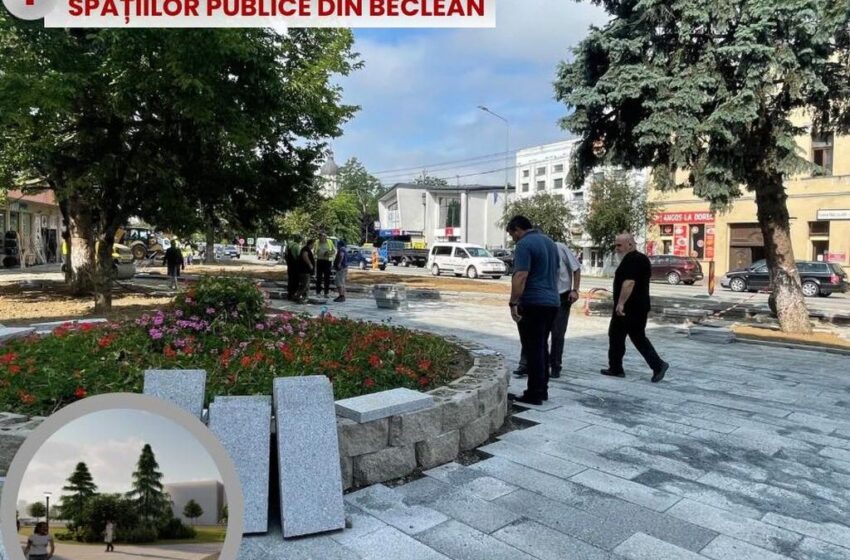  Lucrări ample în desfășurare la Beclean – Orașul continuă procesul de modernizare!