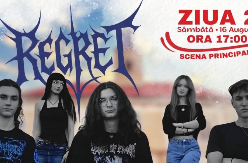  REGRET urcă pe scena principală și aduce valul de energie pură la ARTcast – Teleki Festival!