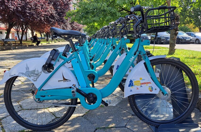  1456 de bistrițeni sunt înscriși în sistemul de închiriat biciclete