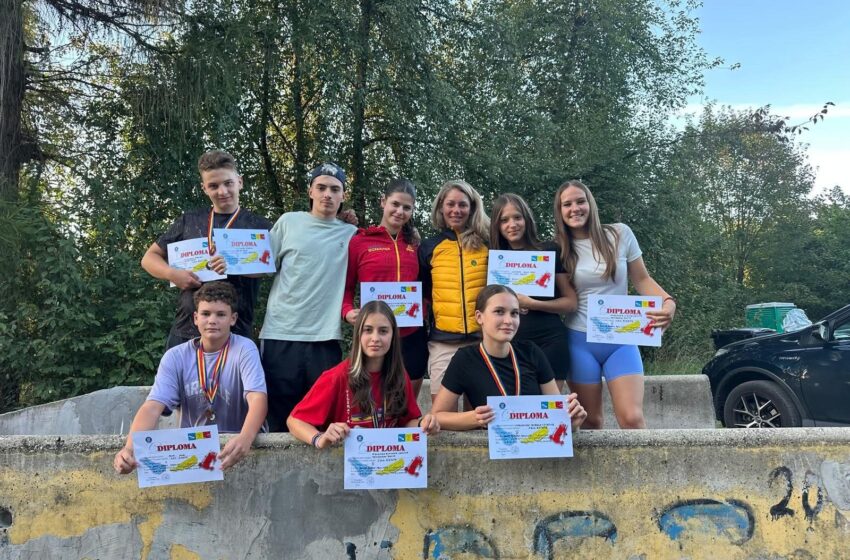  Medalii de AUR, Argint și Bronz, pentru sportivii de la CSM Bistrița la Campionatul Național de sanie pe role. FOTO