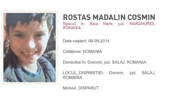  Copil de 11 ani din Sălaj, dat dispărut. Mesaj RO-Alert trimis și în Bistrița-Năsăud