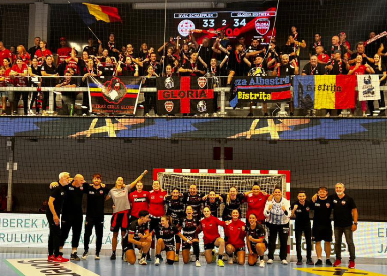  CRONICA DE HANDBAL (Liga Campionilor): Hora uluitoare a Gloriei Bistrița peste ceardașul unguresc 34-33. Golul victoriei, marcat de Ostase de la mijlocul terenului în ultimele secunde