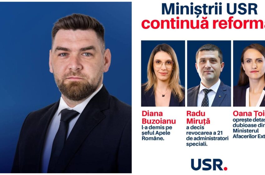  Președintele USR BN, Rus Marinel: Miniștrii USR continuă reforma în instituțiile din subordinea lor