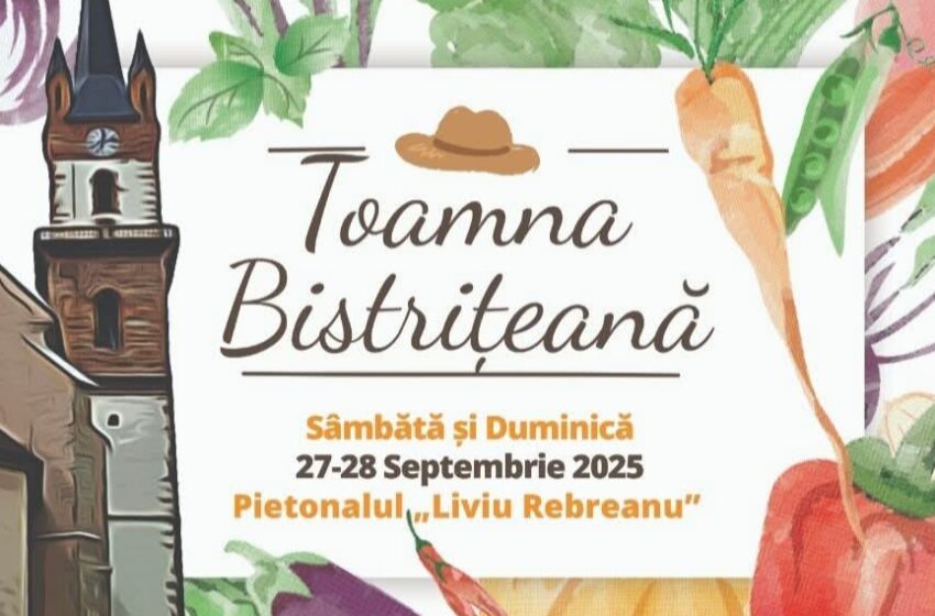  Toamna Bistrițeană, weekendul viitor, pe Pietonalul „Liviu Rebreanu” din Bistrița