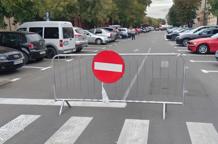  Bistrița: Restricții de circulație în Piața Centrală de astăzi până duminică