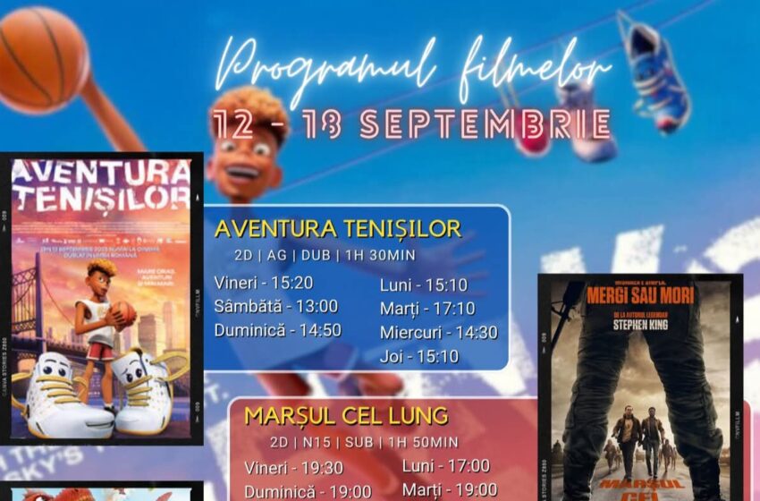  Programul filmelor la Cinema Dacia din Bistrița, în perioada 12-19 septembrie 2025