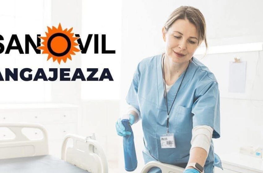  ANUNȚ – Clinica Sanovil Bistrița angajează personal curățenie