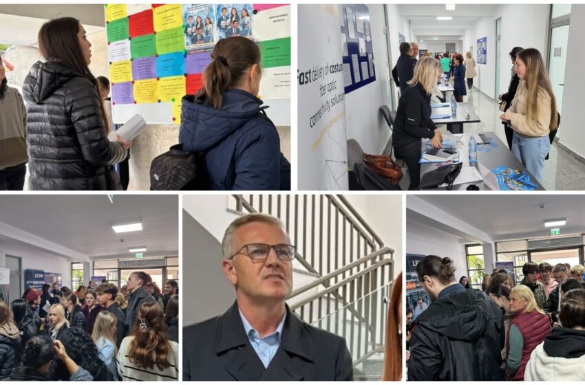  Subprefectul Stelian Dolha, prezent la Bursa locurilor de muncă pentru absolvenți. FOTO