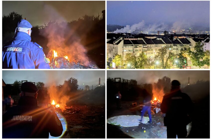  Femeie amendată cu 30.000 de lei pentru incendierea necontrolată a deșeurilor, în apropierea unei magistrale de gaz. FOTO