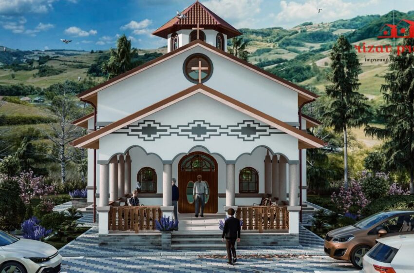 Au început lucrările la capela funerară din Căianu Mic. FOTO